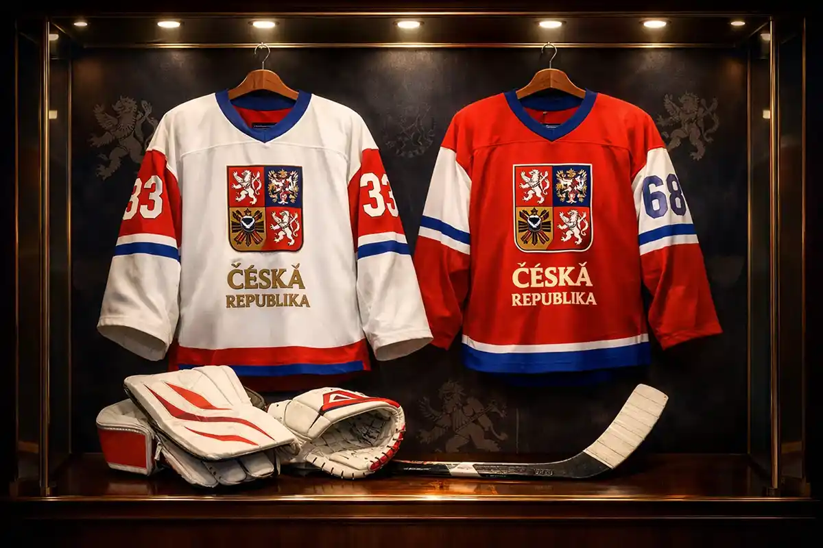 Legendy českého hokeje Dominik Hašek a Jaromír Jágr