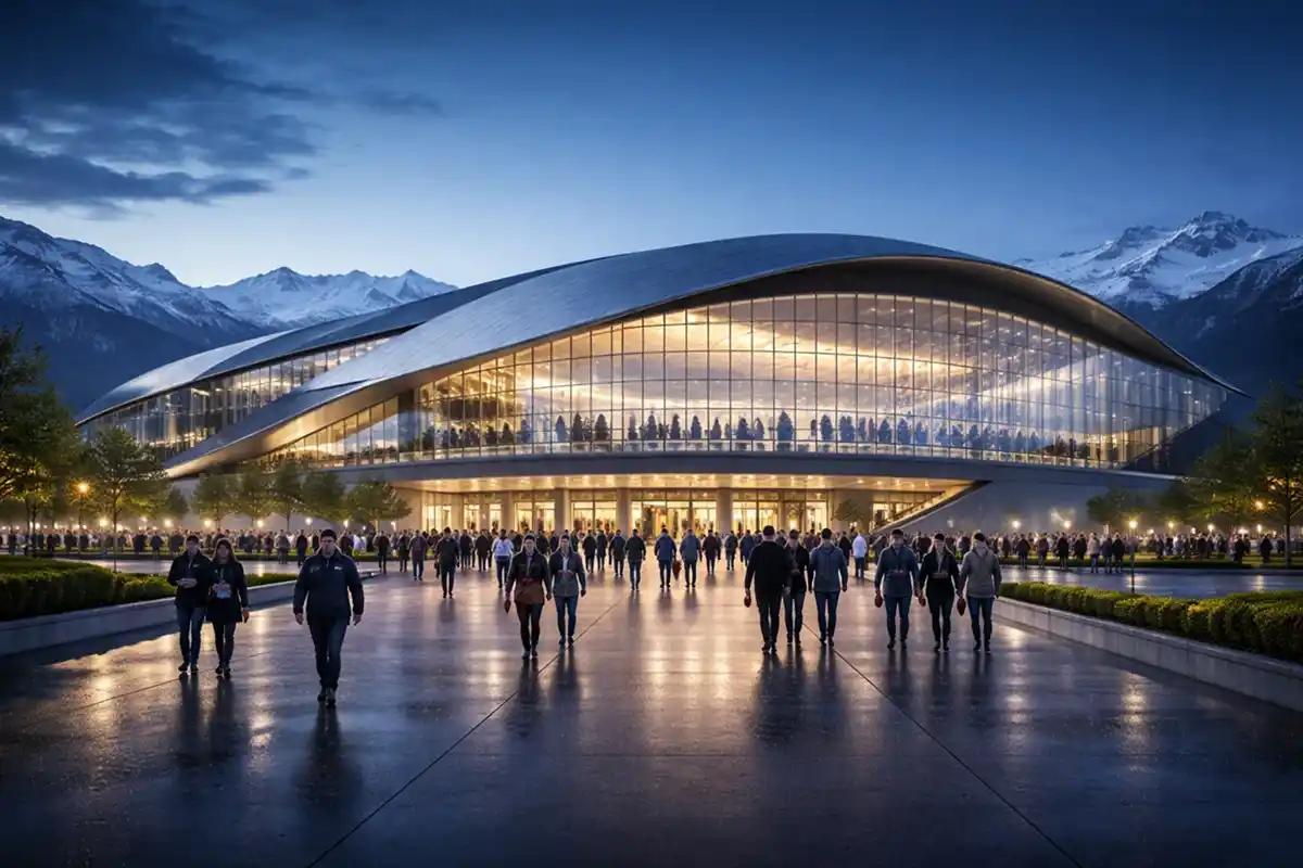 Mistrovstvi sveta v hokeji 2026 ve Švýcarsku - moderni hokejova arena